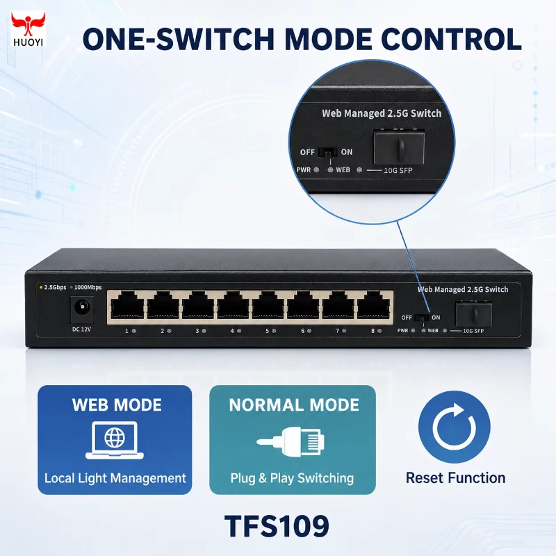 8 Ports 2.5Gb Managed Switch w - Sfp+ 10G Managed Switch 8 Port ulasan dan harga